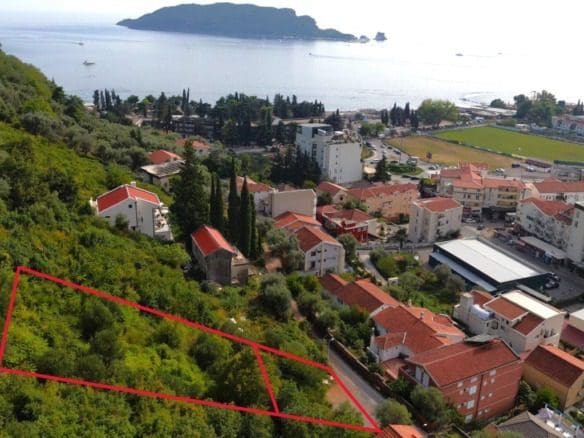 Land parcel with sea view in Budva Montenegro