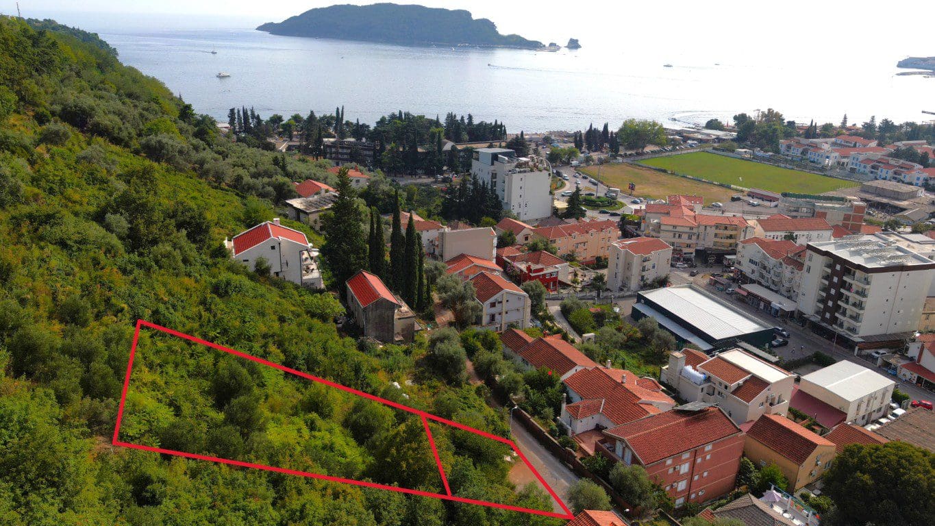 Land parcel with sea view in Budva Montenegro